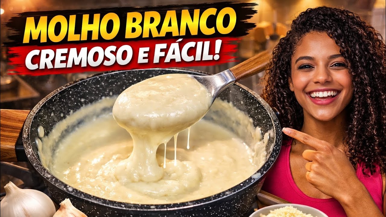 MOLHO BRANCO CREMOSO F&Aacute;CIL 😍 RECEITA SIMPLES E R&Aacute;PIDA