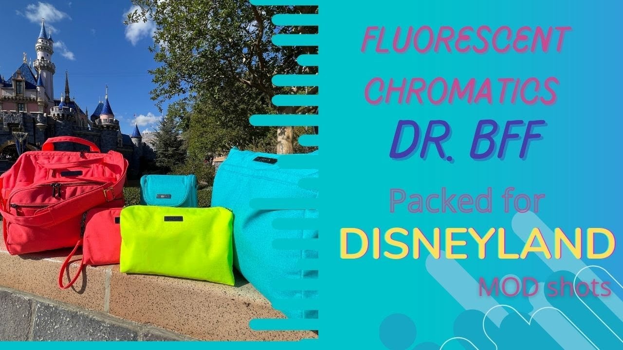 Jujube Neon Coral Dr BFF Packed for Disneyland Recorded at Disneyland! With MOD Shots