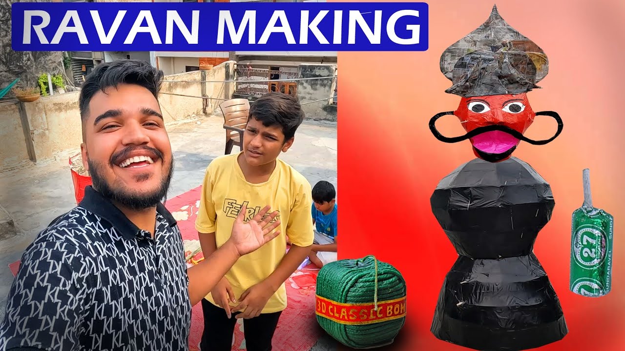 Ravan Making 2024 Delhi | Dussehra Ravan Making With Bamboo | Ravan Making for Dussehra 2024 | Ravan
