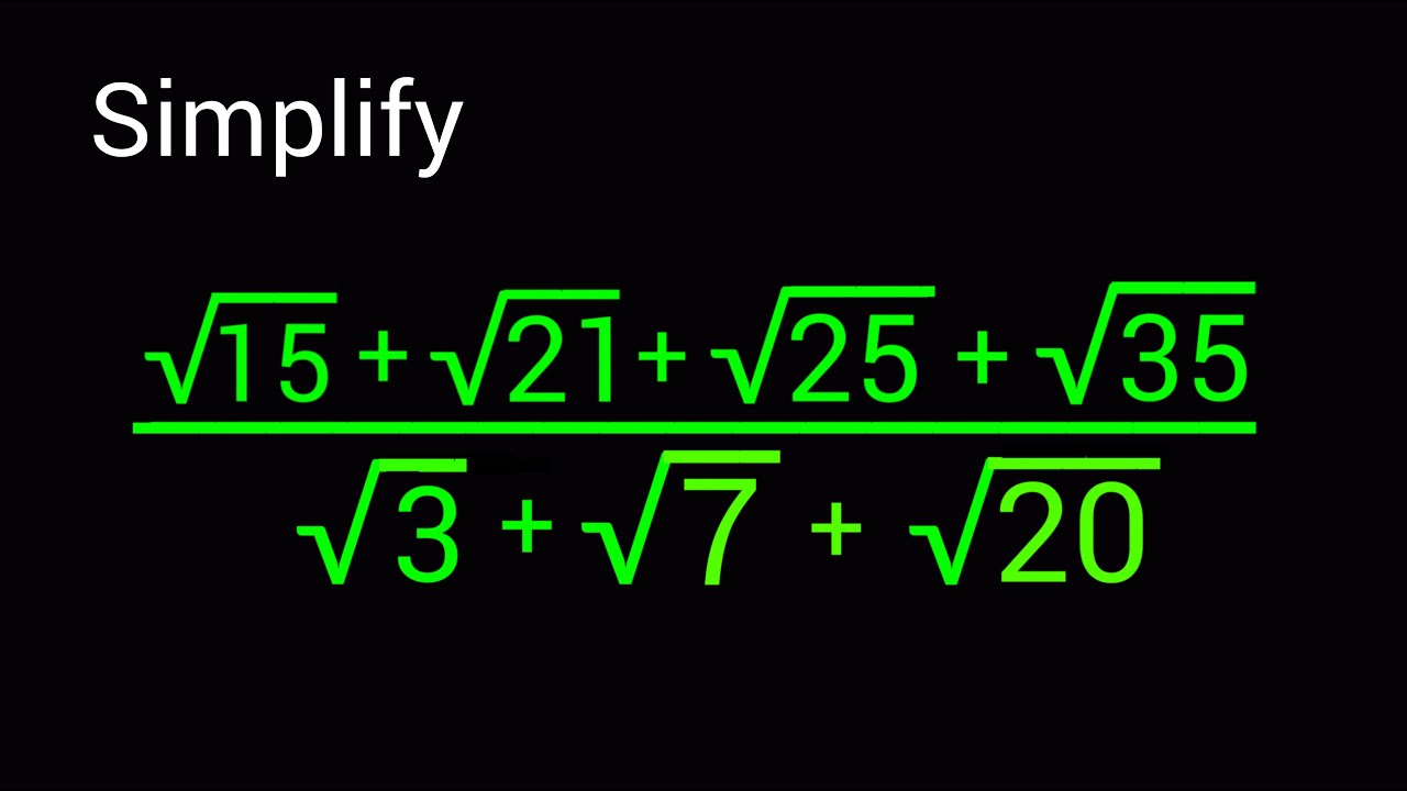 A Nice Radical Problem  | Simplify Radical Expression