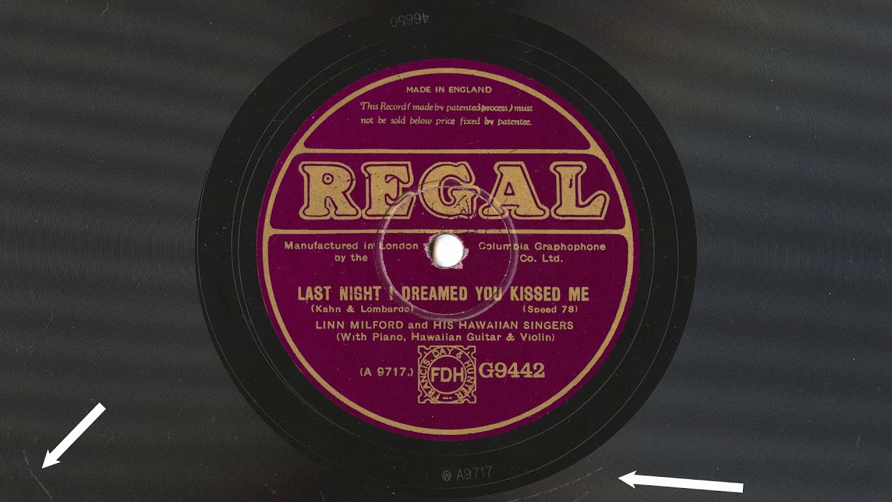 Last Night I Dreamed You Kissed Me - Al Bowlly and Les Allen, 1929