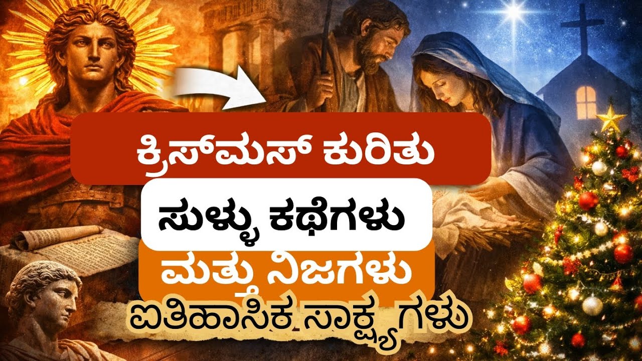 ಕ್ರಿಸ್ಮಸ್ ಅನ್ಯದೇವತಾರಾಧನೆಯಿಂದ ಬಂದಿದ್ದಲ್ಲ | ಕ್ರೈಸ್ತರು ಎಂದೂ ಕೇಳರಿಯದ ಐತಿಹಾಸಿಕ ಪುರಾವೆಗಳು