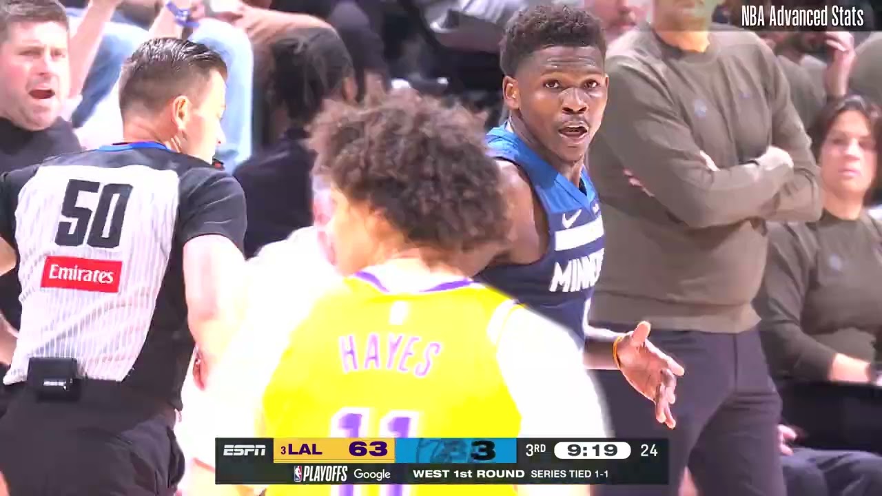 Anthony Edwards 29 pts 8 reb 8 ast vs Los Angeles Lakers | 2025-04-25