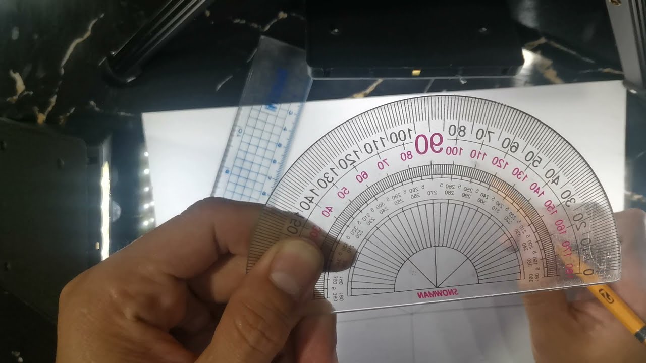 Isometric Drawing - protractor tutorial