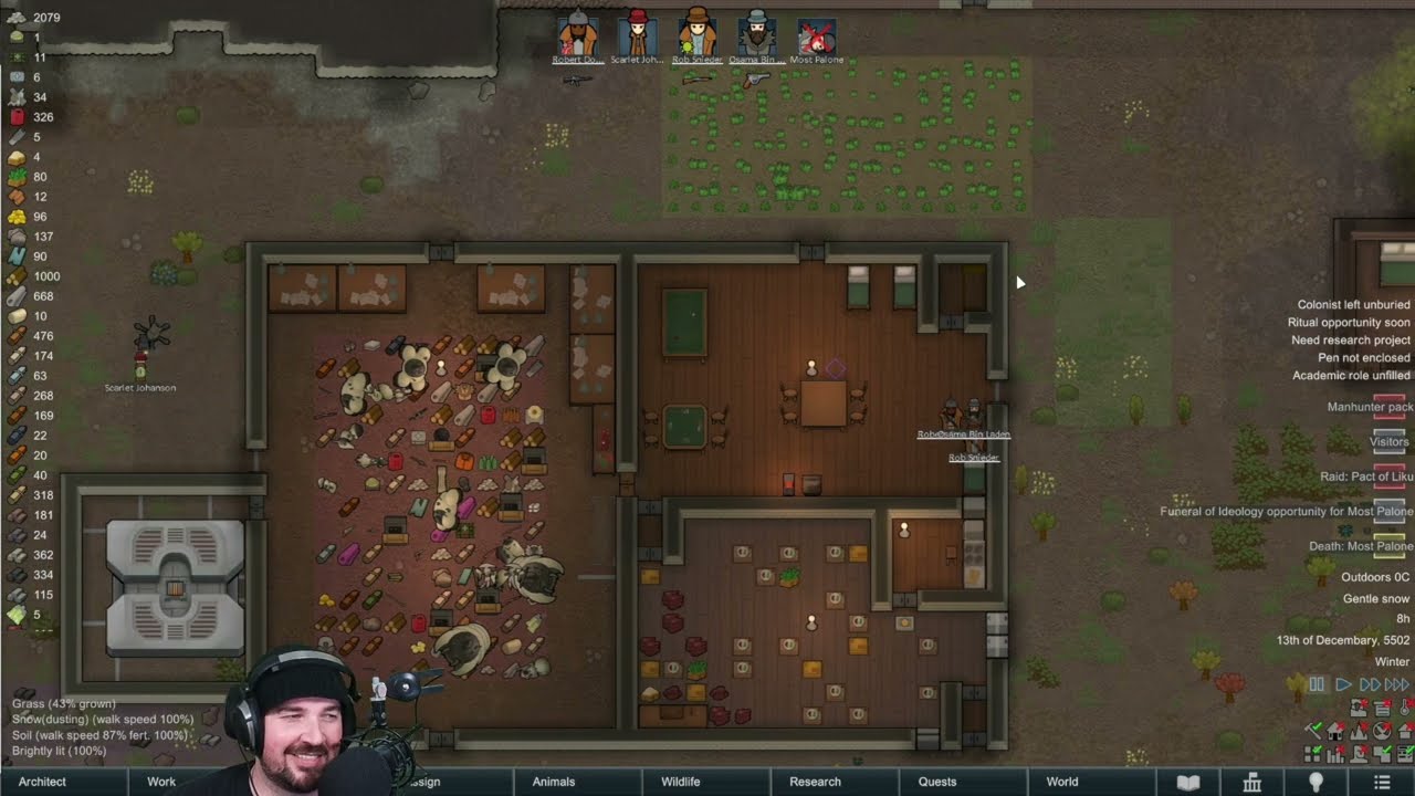 Rimworld Archonexus 2023 10 14 @kotton  Colony on Deaths Door  500 Cassandra  Brutal Naked  RimWorld