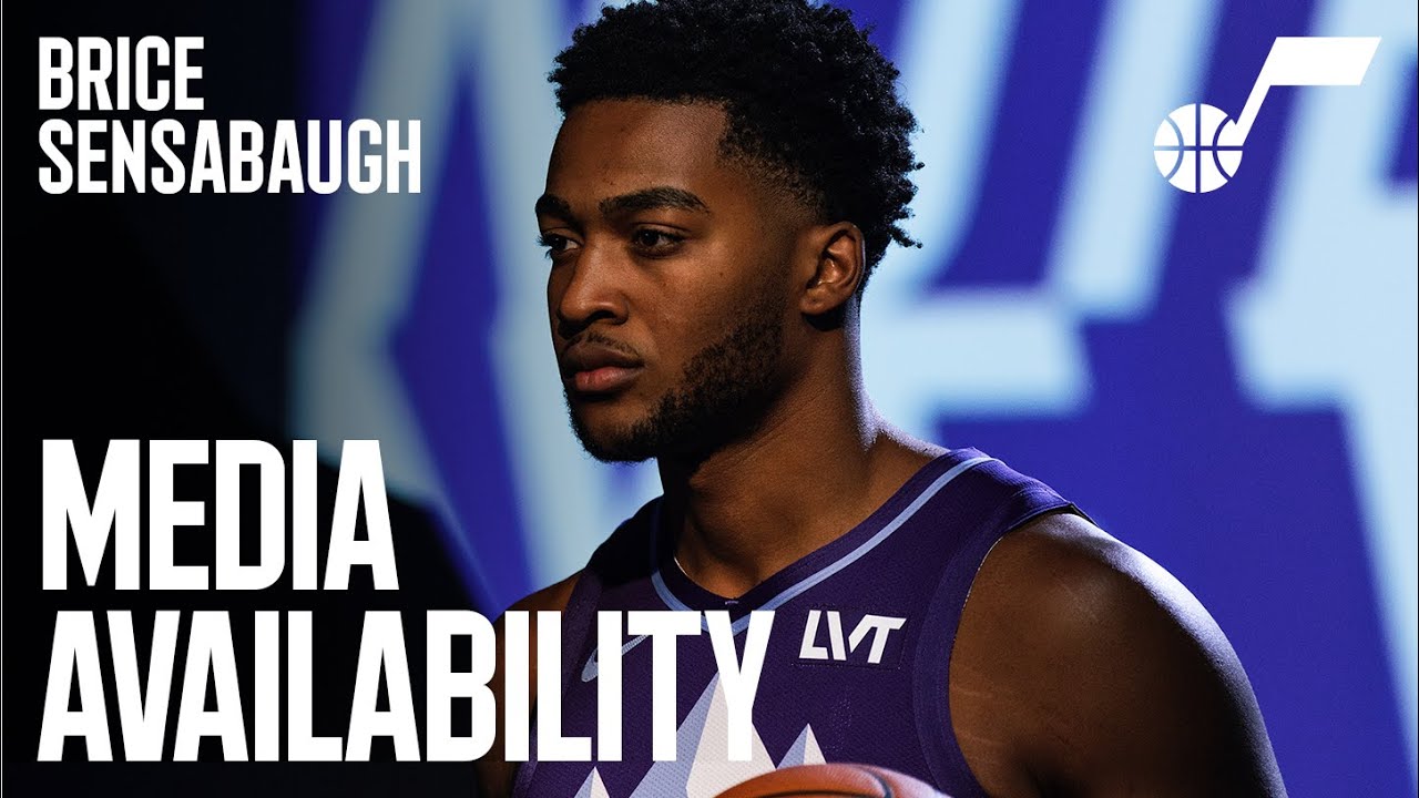BRICE SENSABAUGH 2024/25 Media Day Availability 🎙️ | UTAH JAZZ