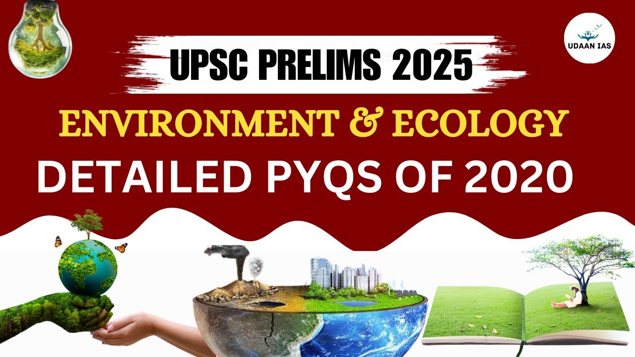 UPSC PRELIMS ENVIRONMENT PYQS 2020 | DETAILED SOLUTION | UDAAN IAS