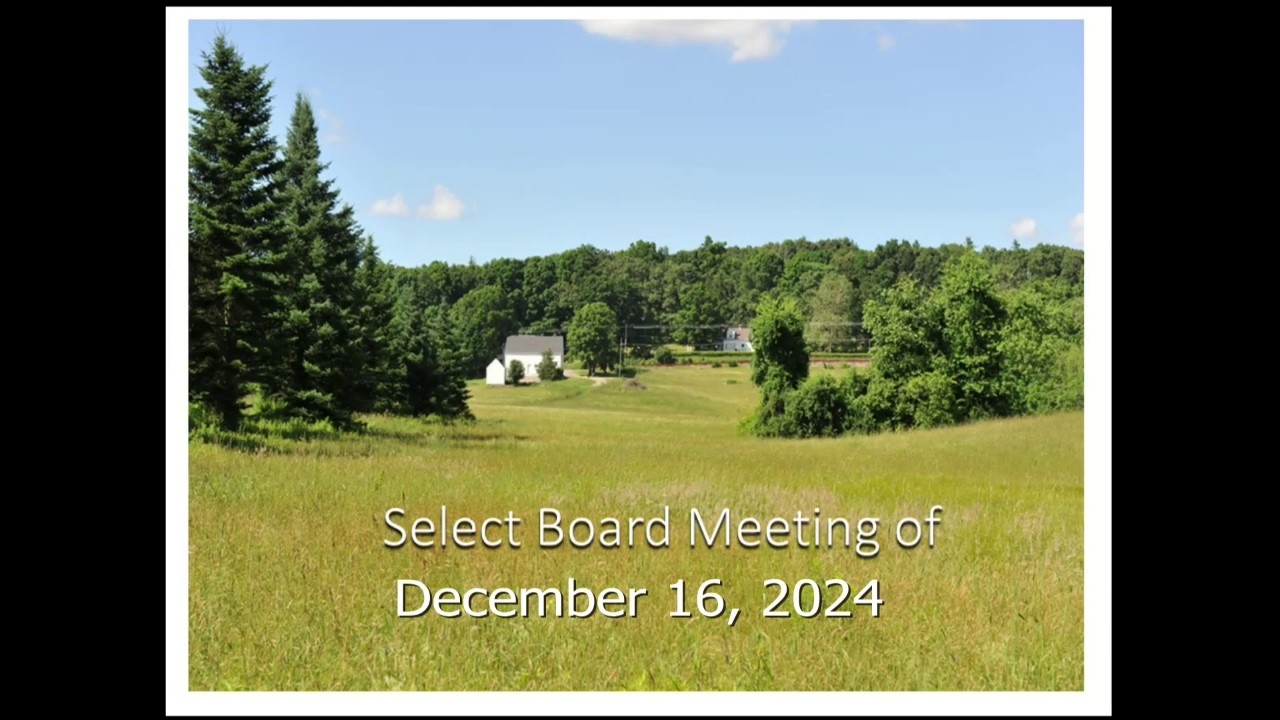 Select Board - December 16, 2024