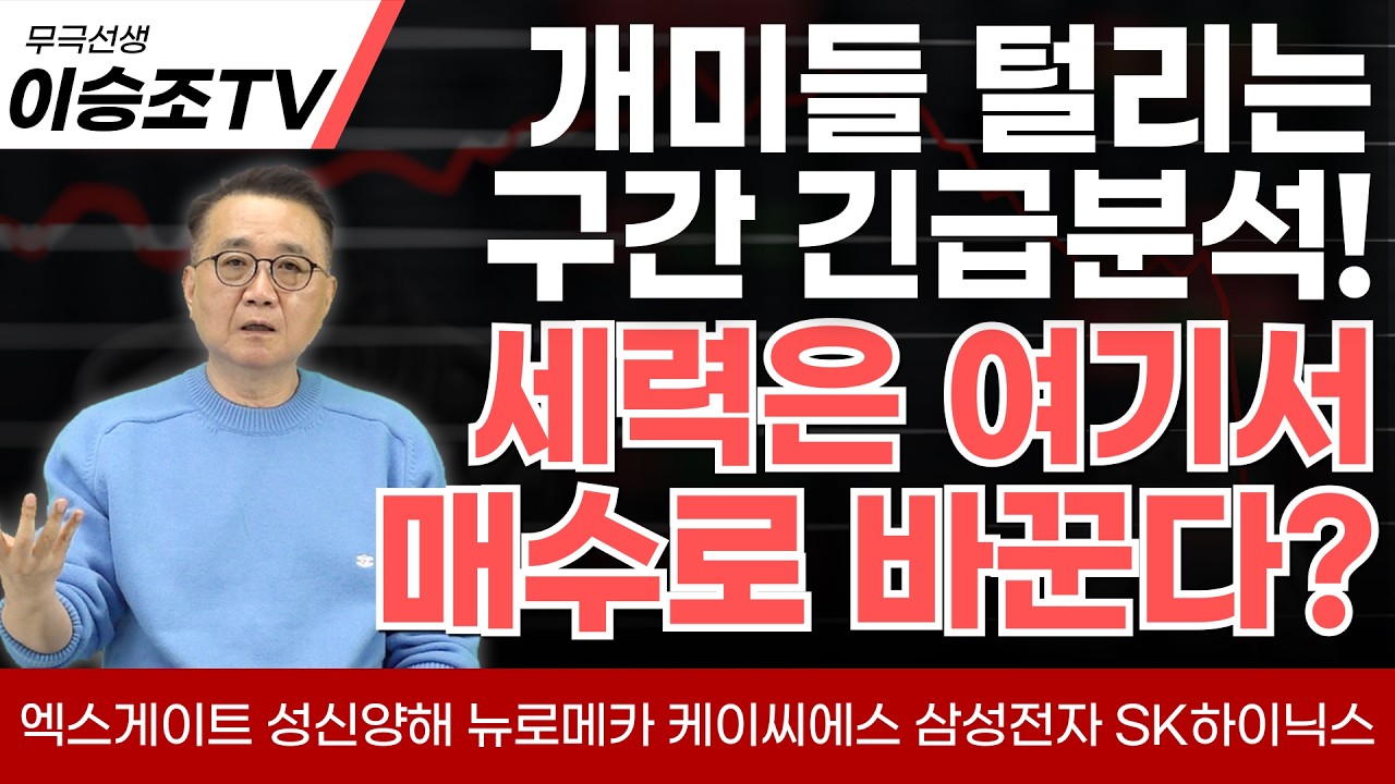 4/15(수) 투자전략)긴급 분석!개미들 털리는 구간, 세력은 여기서 매수로 바꾼다?소버린 AI 시대가 온다?feat. 엑스게이트 성신양해 뉴로메카 케이씨에스 삼성전자 SK하이닉스