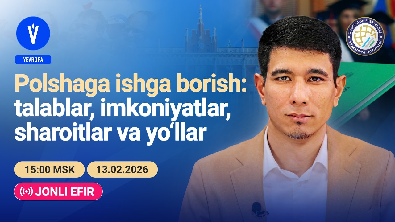 JONLI EFIR: Polshaga ishga borish