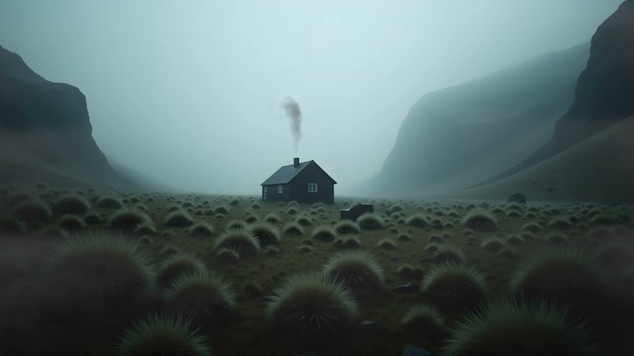 A Lonely Cabin in the Silent Valley | 4K Cinematic Misty Mountain Landscape
