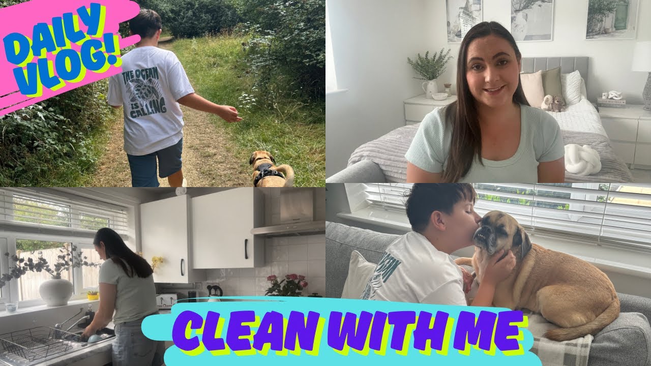 Slow & Simple Mum Life | Cleaning, Dog Walk & Family Day at Home🤍