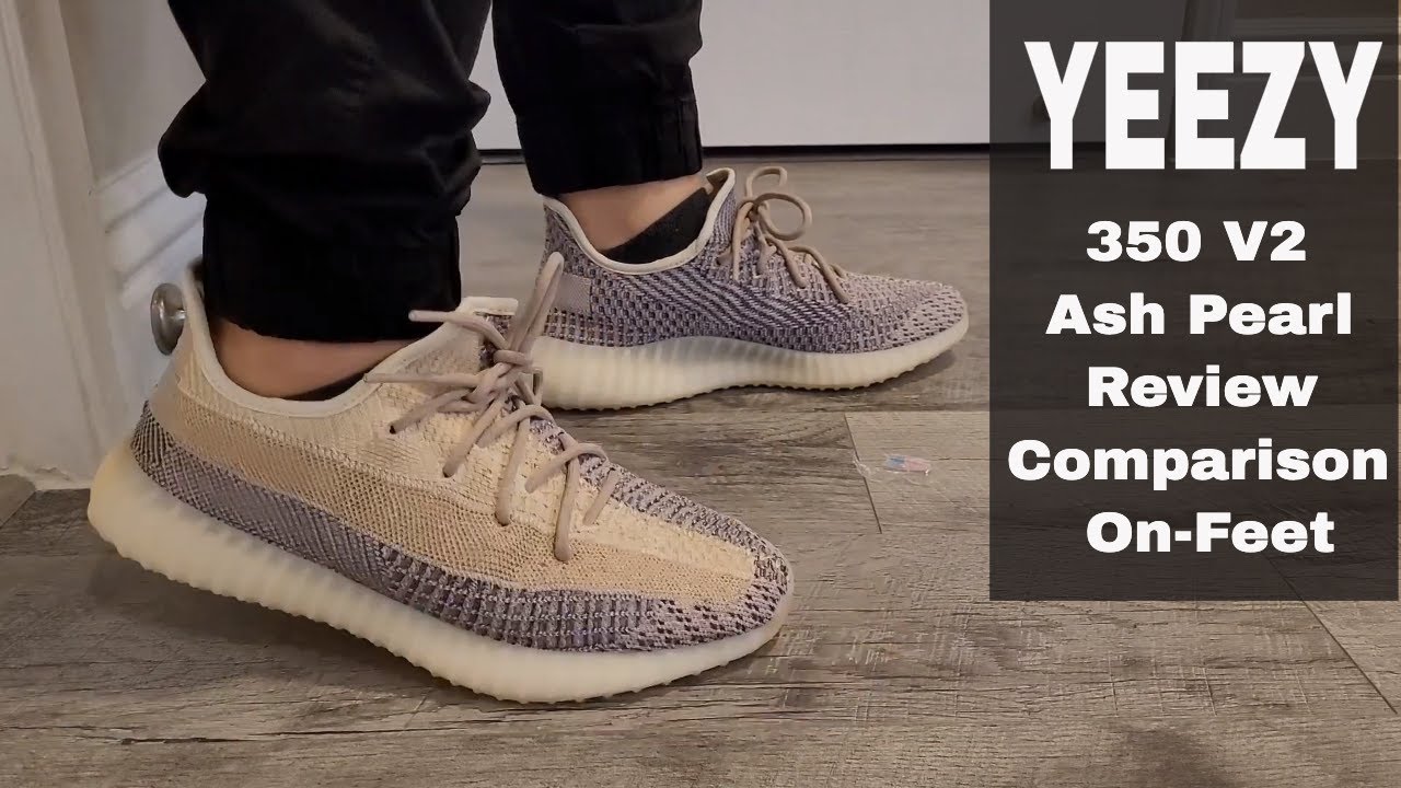 Adidas Yeezy 350 V2 Ash Pearl 2021 Review, On Feet, & Comparison    HD 1080p