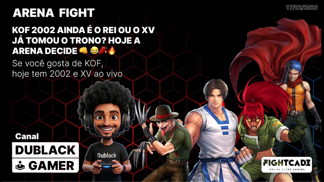 KOF 2002 ainda é o rei ou o XV já tomou o trono? Hoje dá para decidir na arena... 👊 😂🧨🔥