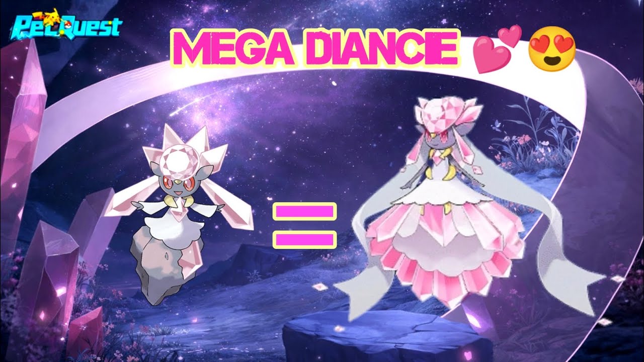 I EVOLVED MY DIANCIE MEGA 🤩POKEMON GAME ll PET QUEST GAME 🎮