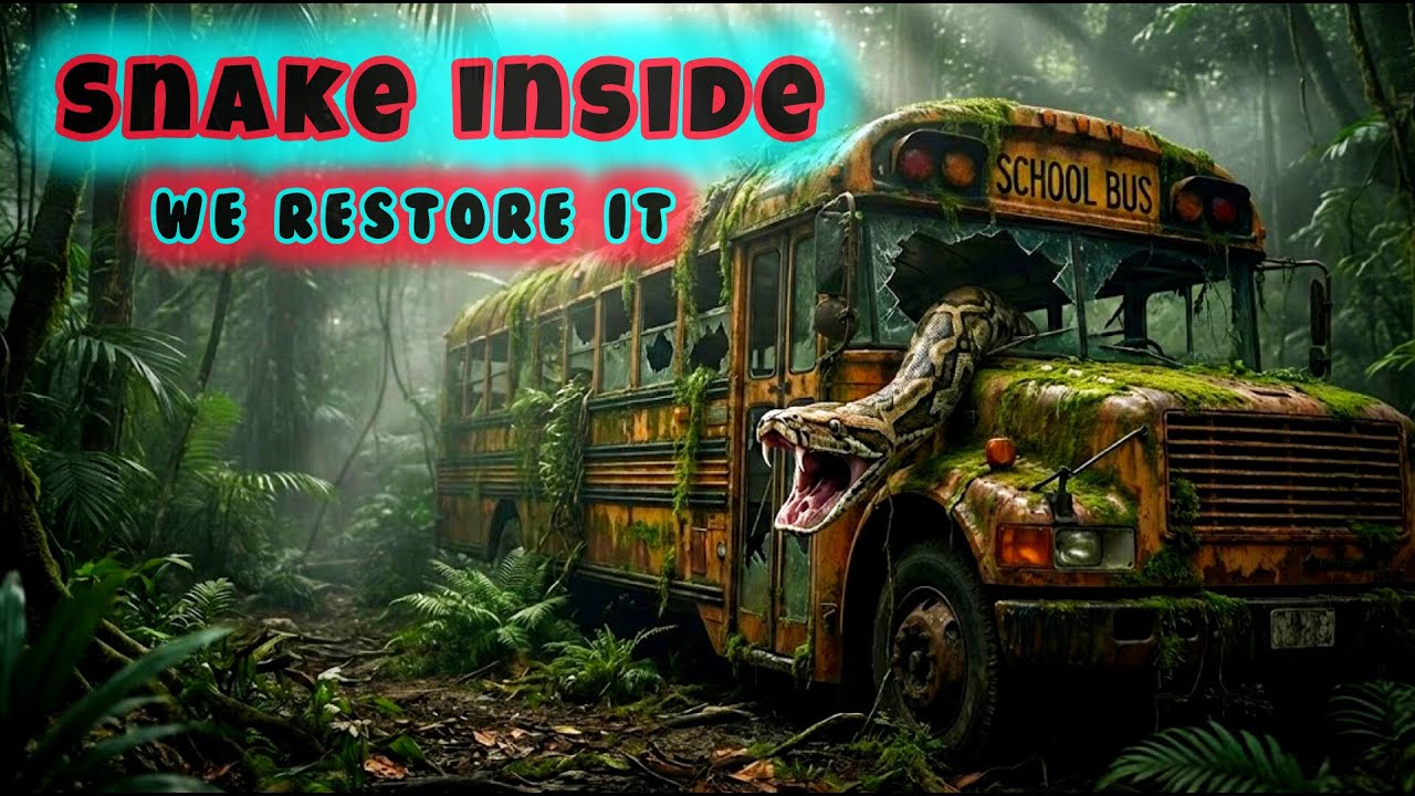 Snake-Infested School Bus Found After 60 Years — Full Restoration