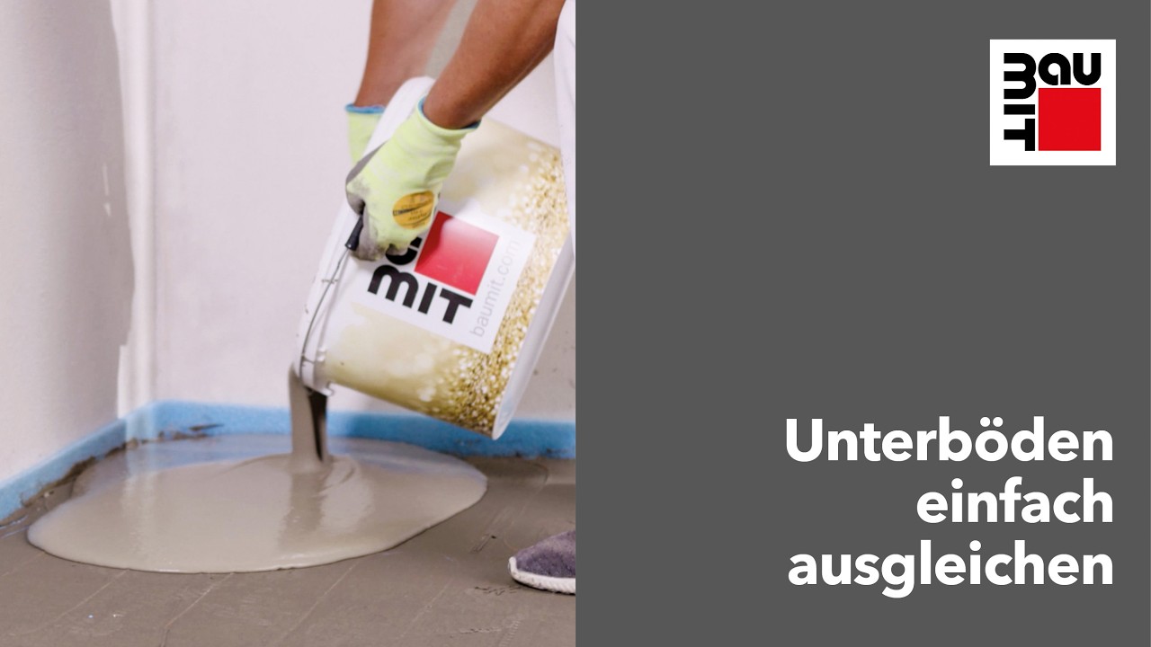 Unebene B&ouml;den ausgleichen mit Ausgleichsmasse | Baumit Nivello 50