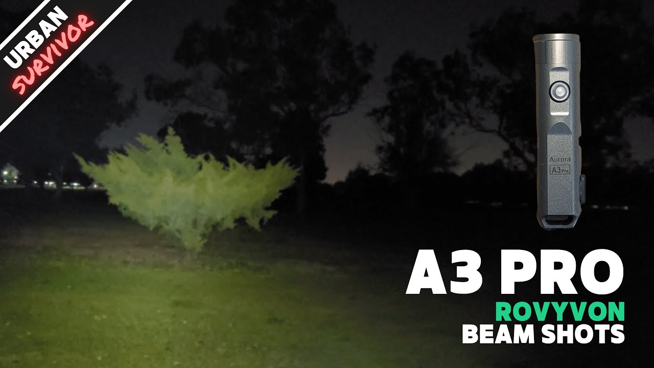 RovyVon Aurora A3 Pro Beamshots ( 500 Lumens, 5000k Neutral White, 7075 AL Body)