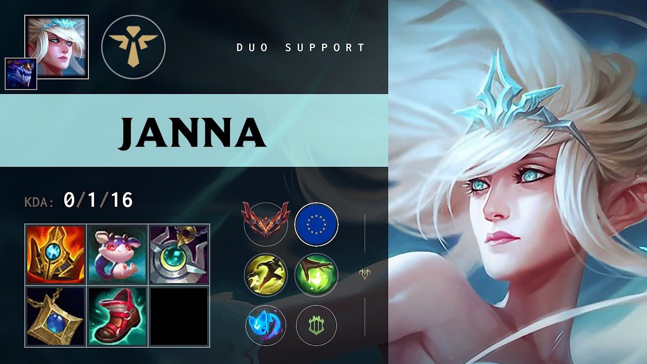 Janna Support vs Camille - EUW Grandmaster Patch 26.11
