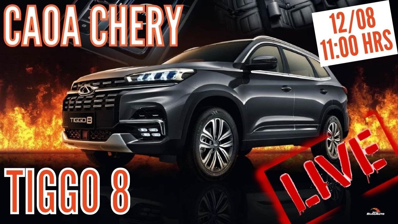 🚙 LIVE - CAOA CHERY TIGGO 8 chega com 7 lugares e 187 cv por R$ 156.900 - Ao Vivo - BlogAuto