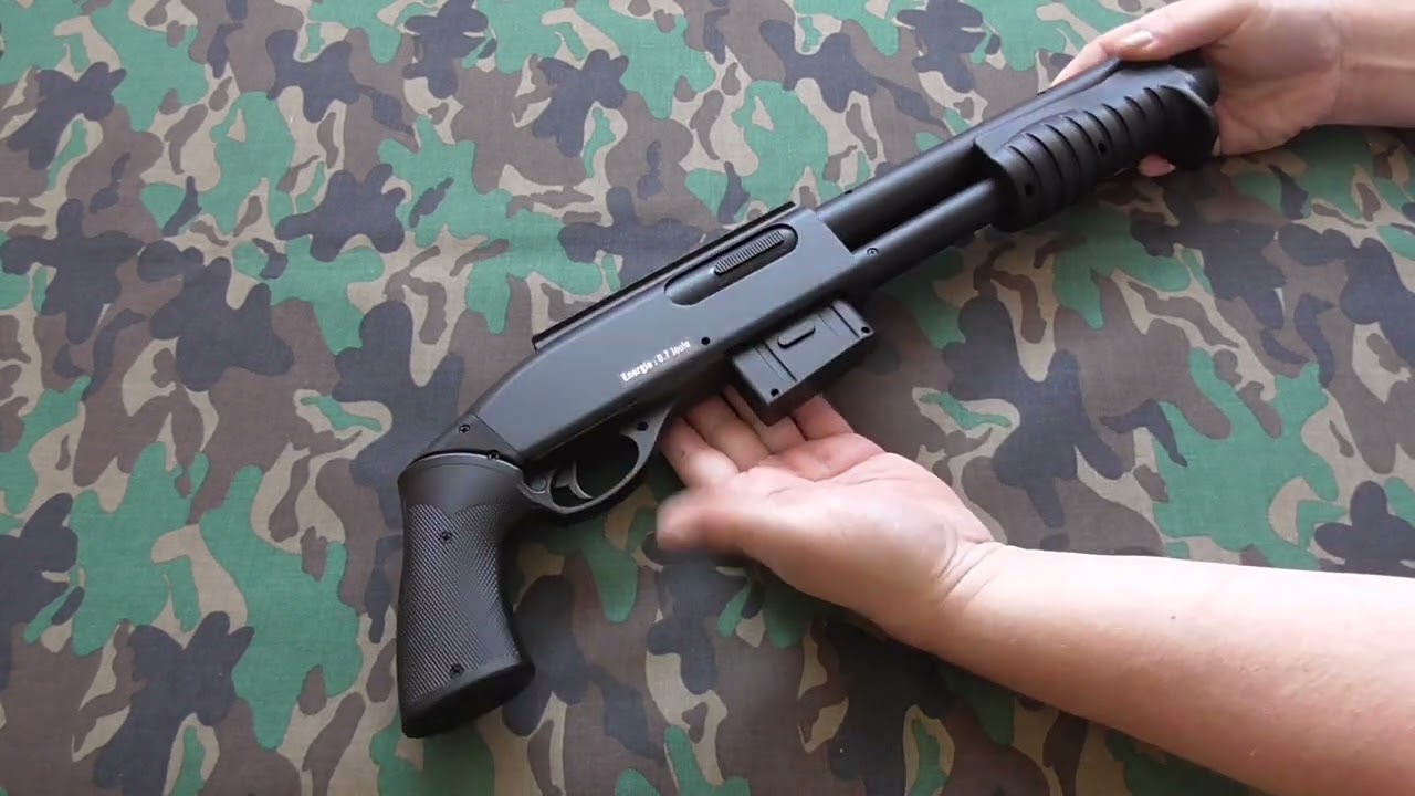 Double Eagle M401 spring shotgun & chrono.