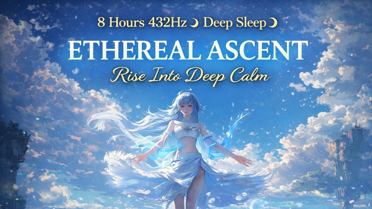 8 Hours 432Hz Deep Sleep  Fall Asleep Fast & Stay Asleep | ETHEREAL ASCENT