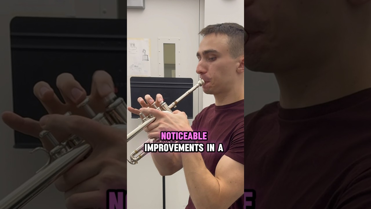 Learning piccolo trumpet! #marchingband #trumpet #trombone #capcut #capcutcaptions #musician #flute
