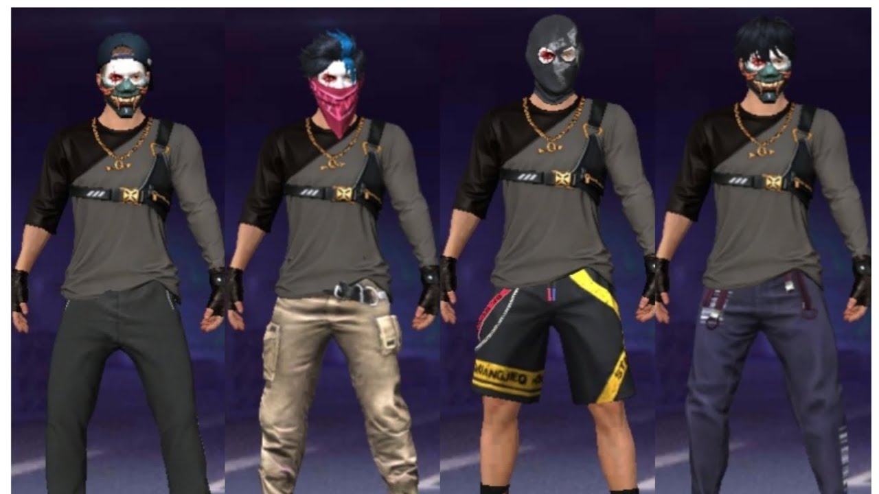 Combinações 4x4 camisa de mestre cs rank#combinaçõesff #freefire 
