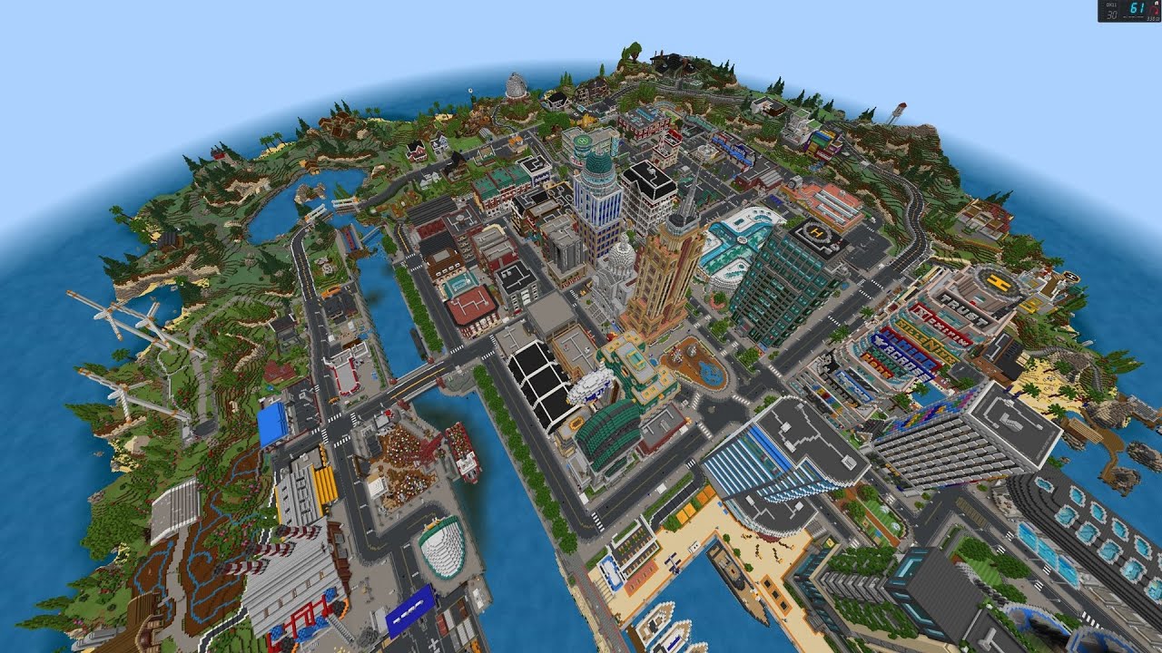 A CIDADE PERFEITA QUE DEMOROU 5 ANOS PARA FICAR PRONTA NO MINECRAFT #2