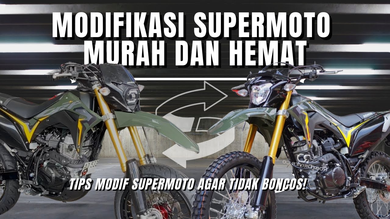HONDA CRF 150 L KELUAR DEALER LANGSUNG MODIFIKASI SUPERMOTO VERSI BUDGET MAHASISWA DAN PELAJAR