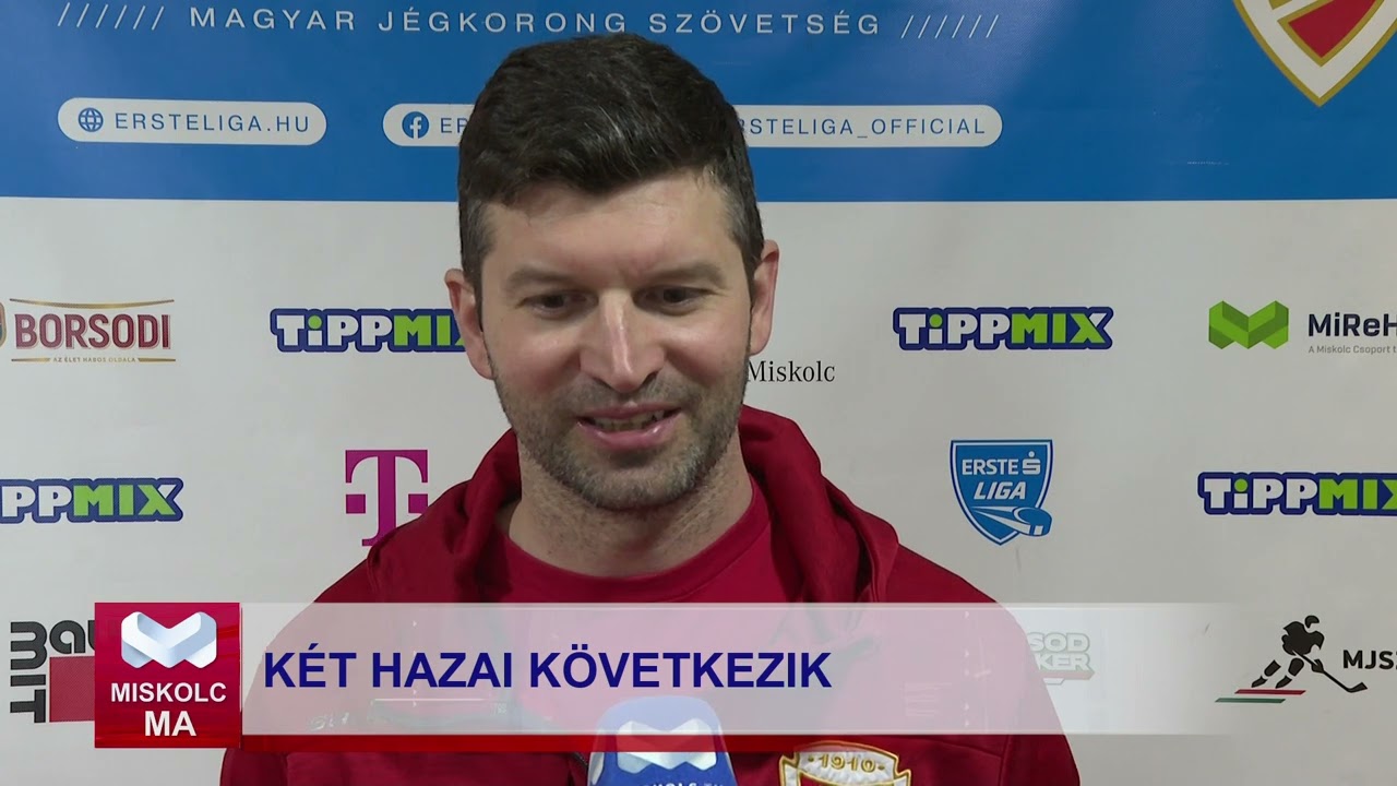 Miksolc Ma 2026. 03. 13.: Miskolcon folytatódik az Erste Liga jégkorong negyeddöntő