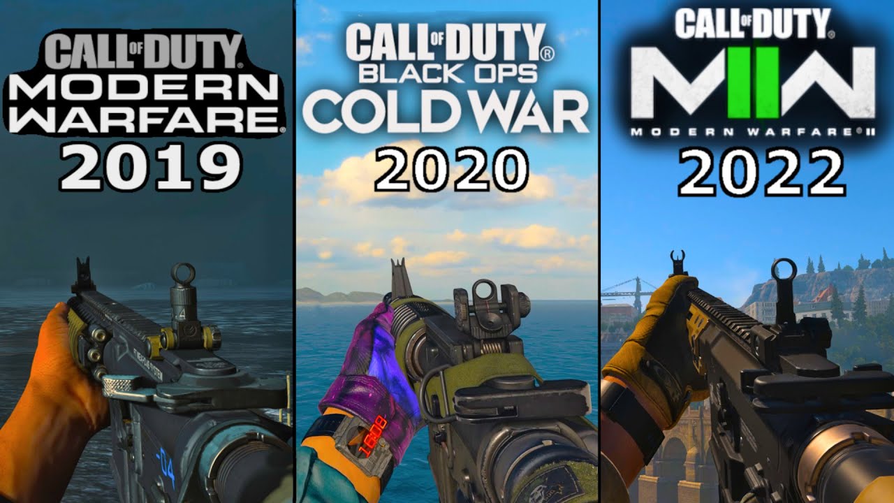 Call of Duty: M4 Comparison - MW 2019 vs BO CW 2020 vs MWII 2022