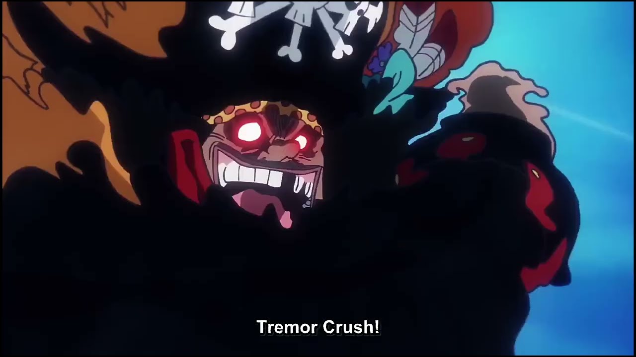Blackbeard vs Law | Gura gura no mi Full Power!!!