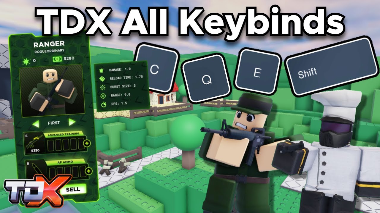 TDX All Keybinds - Tower Defense X Roblox