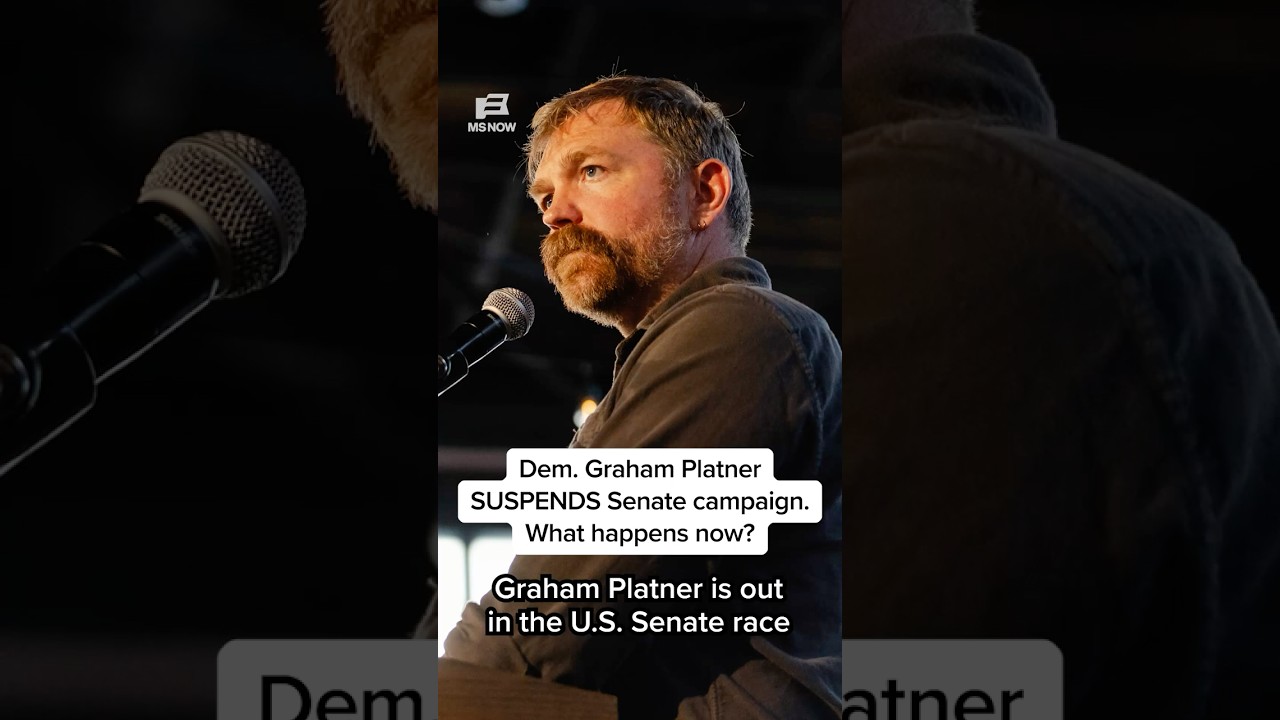 Dem. Graham Plattner SUSPENDS Senate campaign. What happens now?