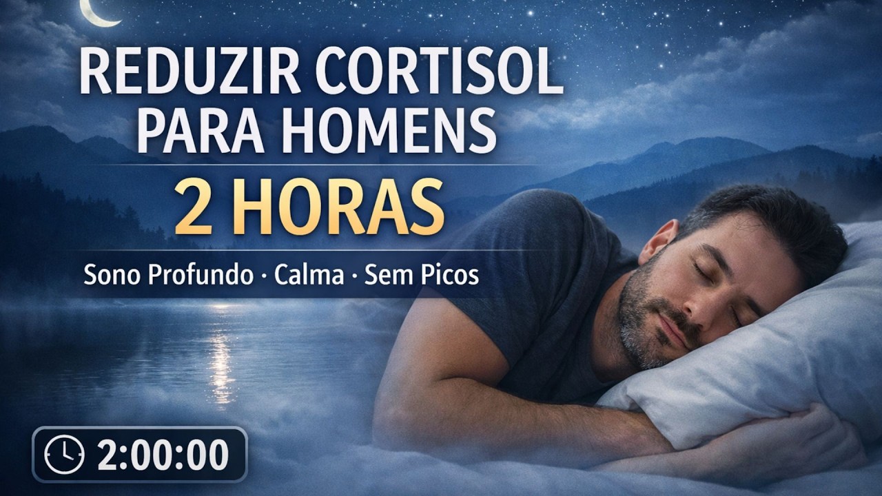 Reduzir Cortisol Para Homens (2 HORAS) | Acalmar o Sistema Nervoso • Sono Profundo • Sem Picos