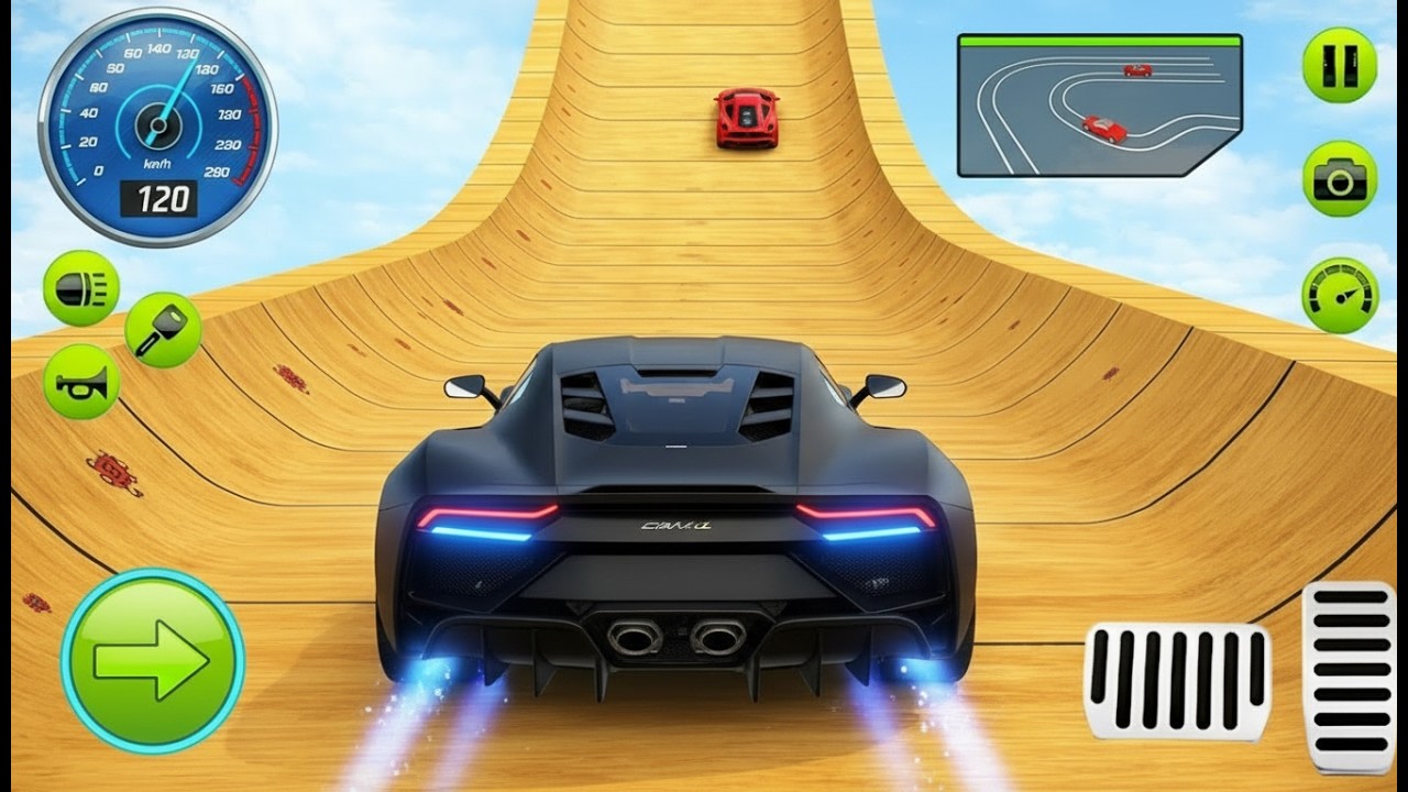Super Crazy Mega Ramp GT Car Racing - Extreme Car Stunts Master Driving : Android Gameplay part 2