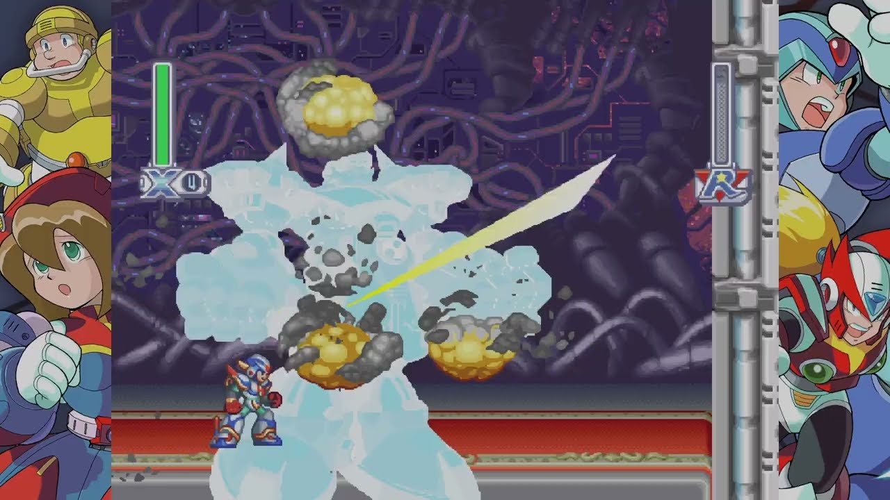 Rockman X4 (PC) (JPN)  - X -  Part 12 - Final Weapon - Double & General Boss Fight