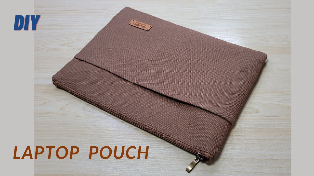 DIY 최소 30분 완성/쉬운 노트북 파우치 만들기/Minimum 30 minutes to complete/Easy Laptop Pouch Making