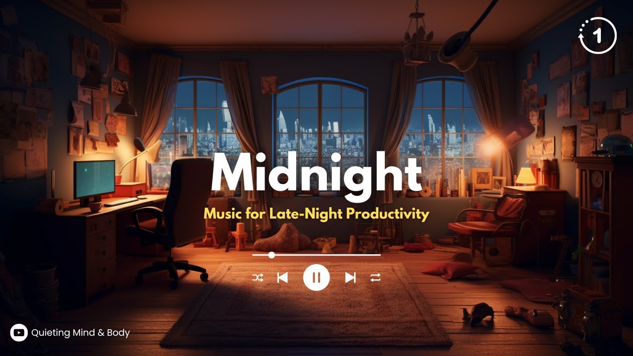 Late-Night Productivity 🎧 Peaceful Music for Serene Work Sessions