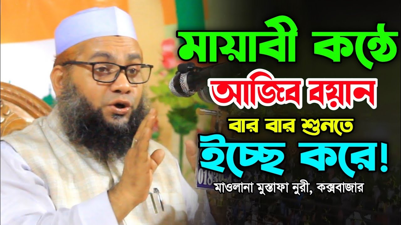 মায়াবী কন্ঠে চমৎকার বয়ান। মাওলানা মুস্তাফা নুরী কক্সবাজার। নতুন ওয়াজ মাহফিল ২০২৪ Mostafa Nuri Waz