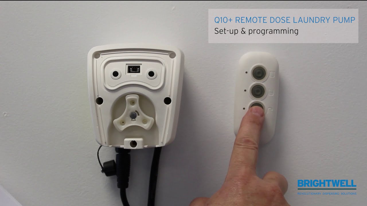 Q10+Laundry dosing pump - Setting up the system