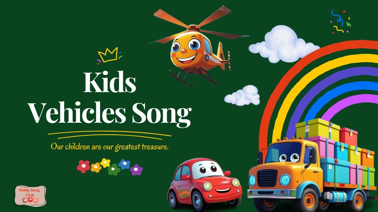 Let’s Go! Vehicles Song for Kids 🚗🚲✈️ | Learn Transport Names with Kiddy Song Club