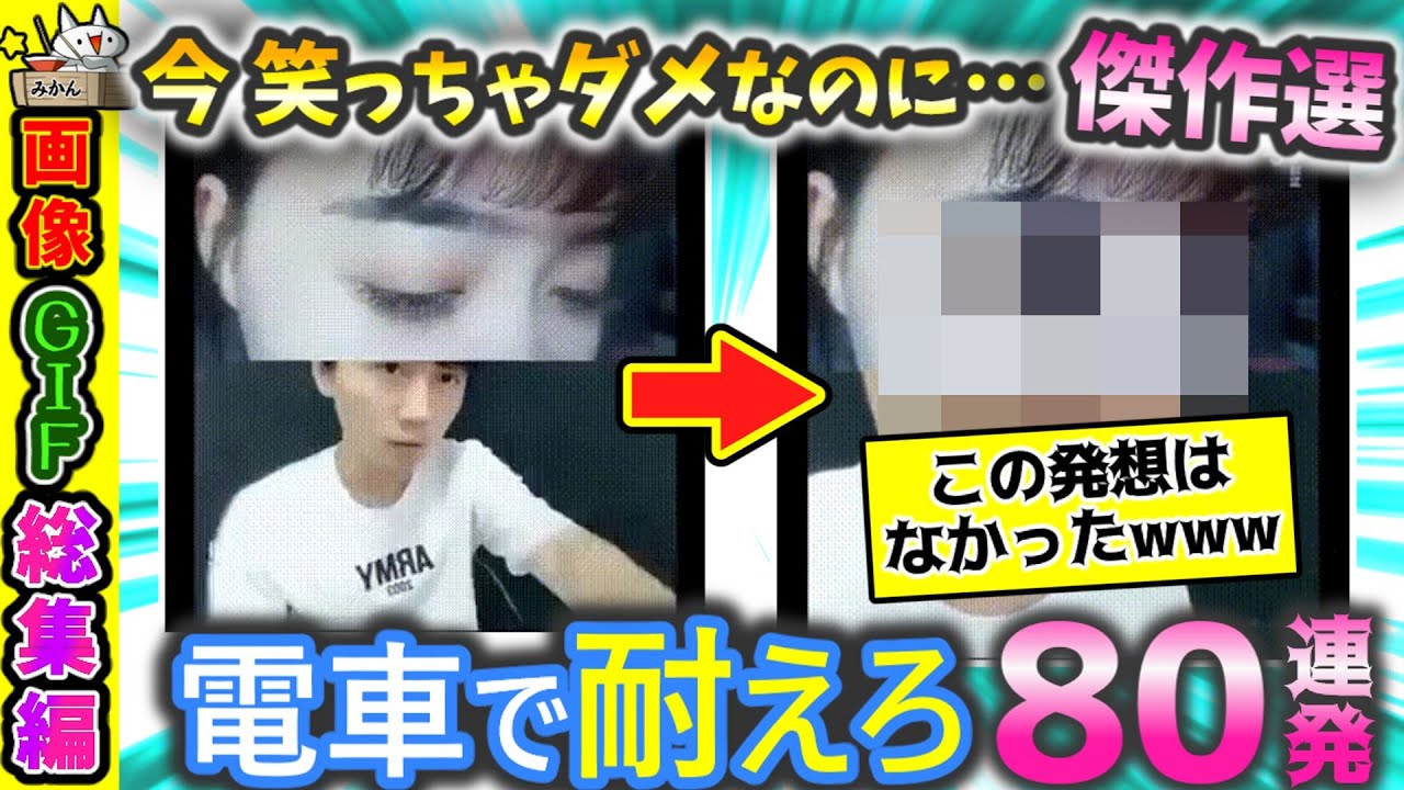 【傑作選】電車で耐えろ！爆笑必至の面白画像GIF80連発【2ch】