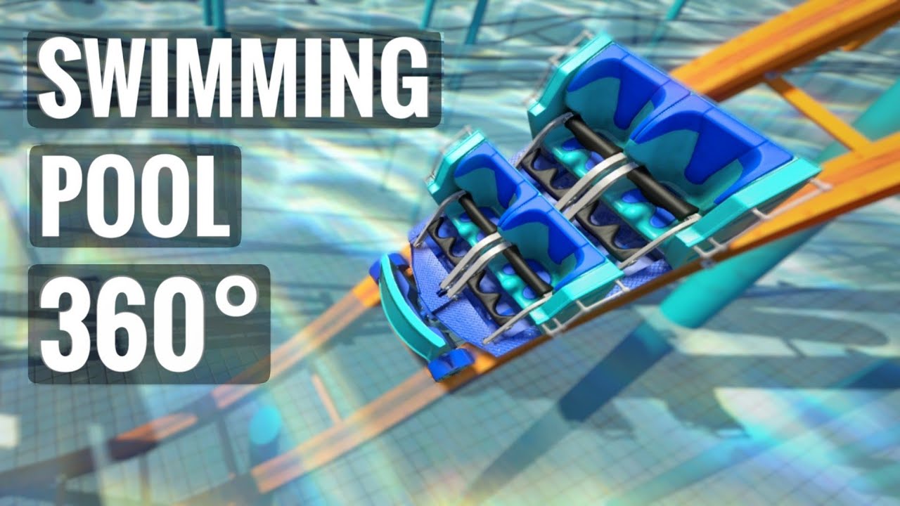 360 Video VR 8K Underwater Roller Coaster 360° Swimming Pool Experience