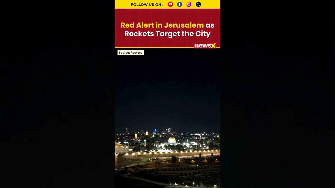 Sirens Scream Over Jerusalem as Missiles Intercepted Mid-Air | #jerusalem #trending #warnews