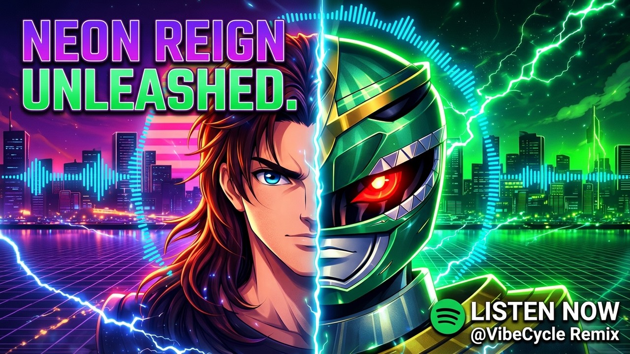 Dragon of the Night | Green Ranger Synthwave Theme (80&rsquo;s Anime Power Rangers)