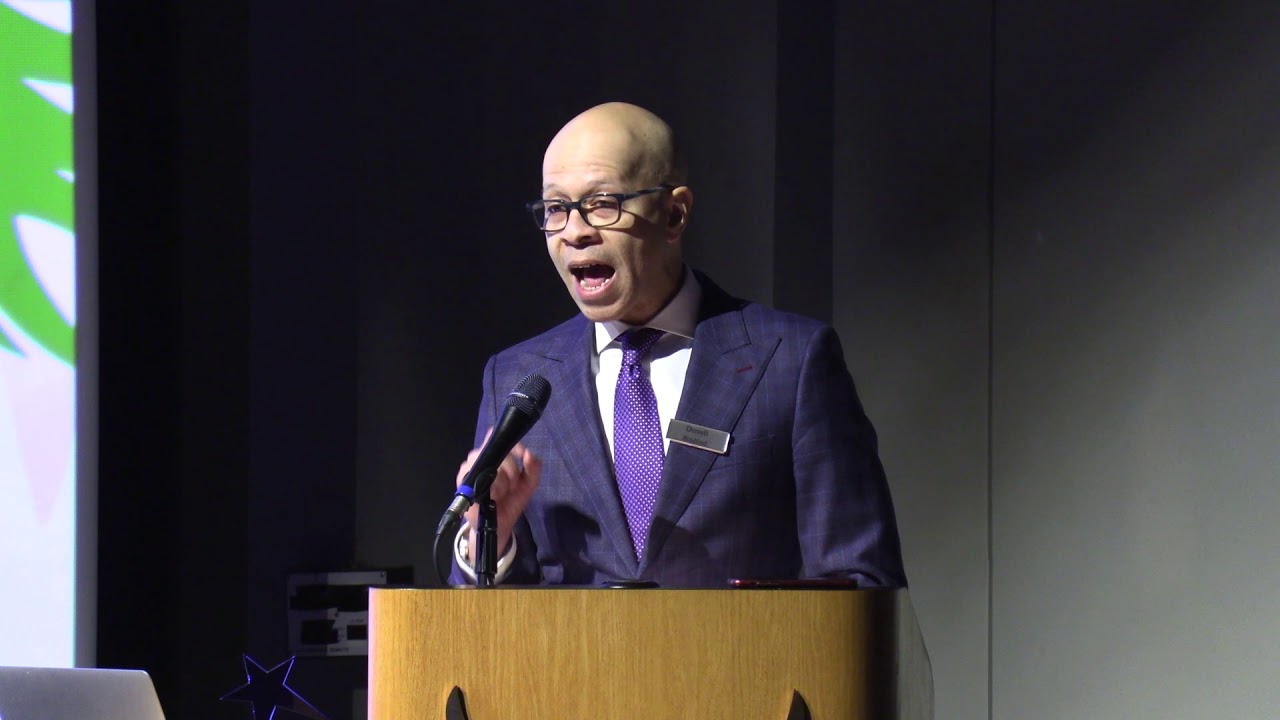 Derrell Bradford speaks at the CEAM IDEA Gala