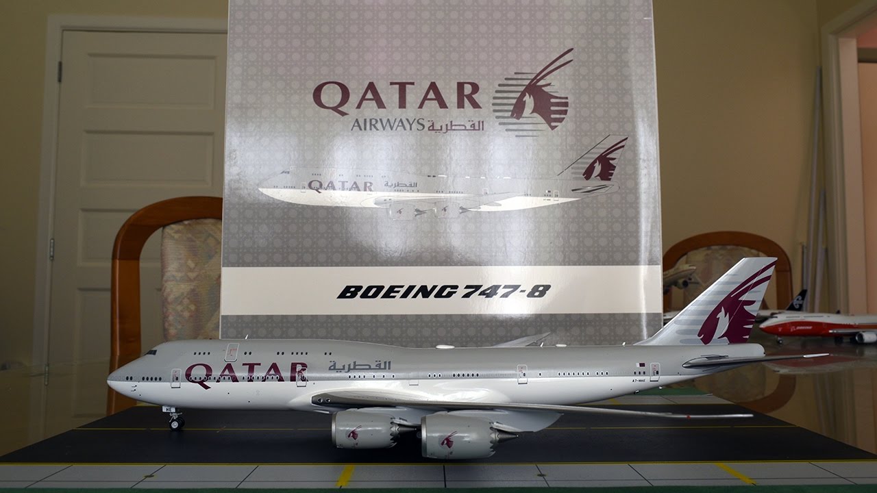 JC Wings 1:200 Qatar Amiri Flight 747-8 BBJ Unboxing and Review