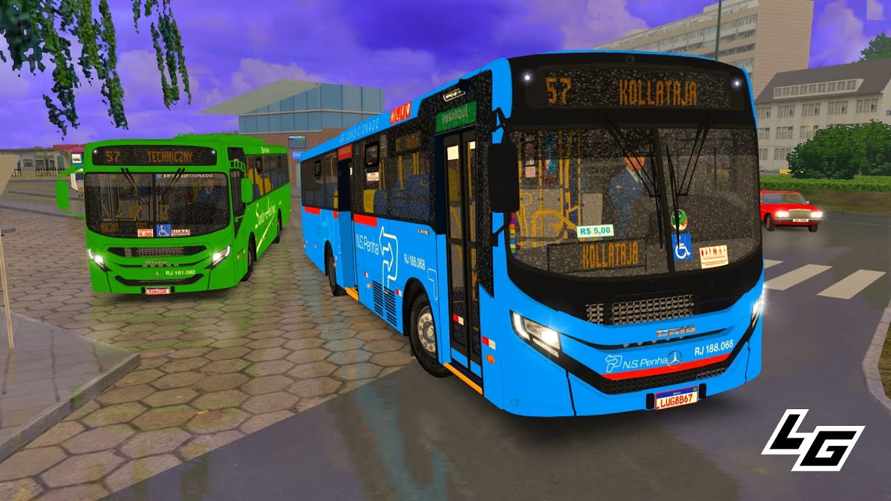🔴[OMSI 2] Caio Apache Vip V OF-1721L BlueTec 6 +G29 | padrão RJ - Mapa Projekt Szczecin